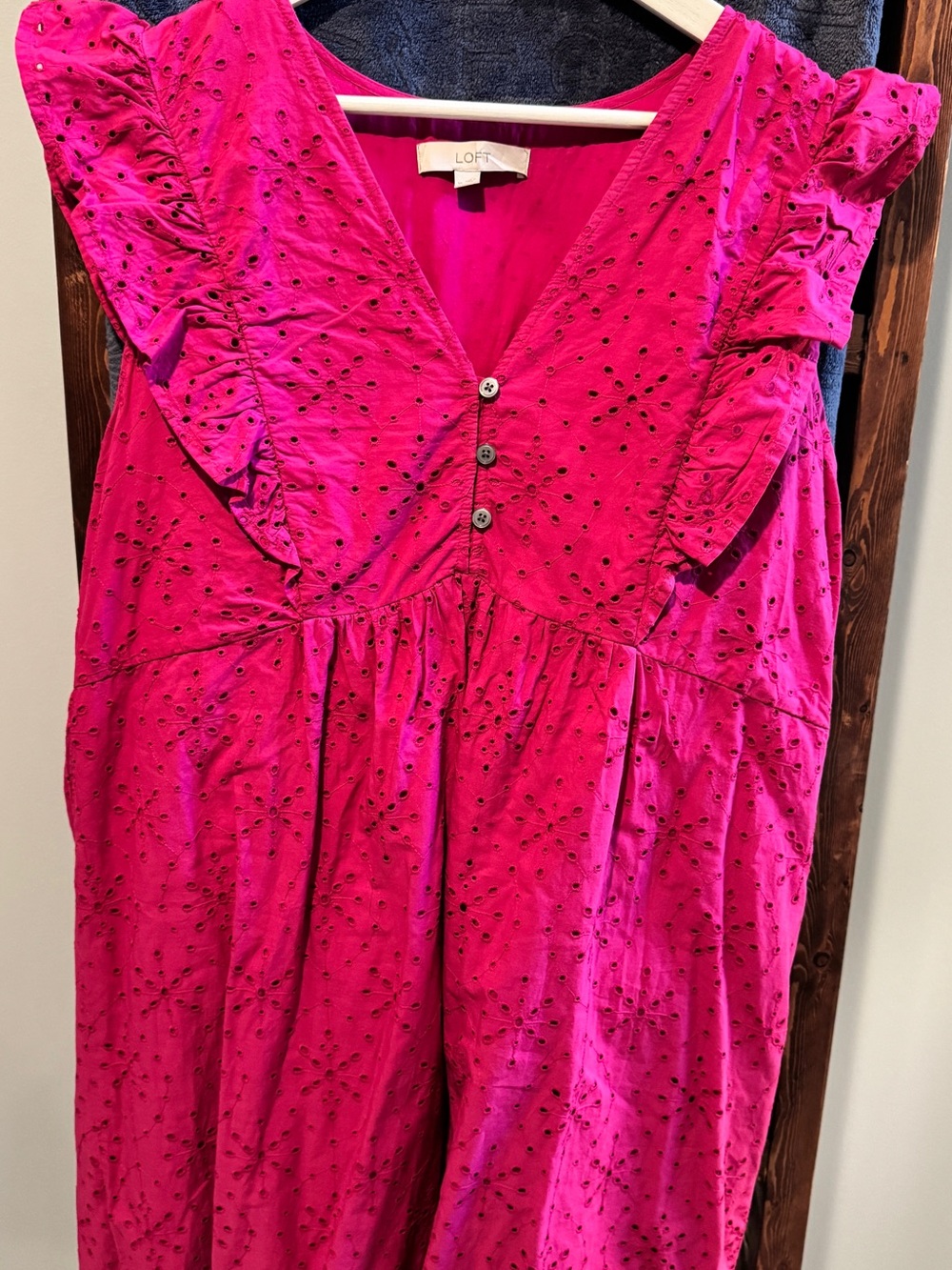 LOFT Bright Fuchsia Dress